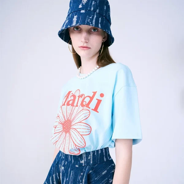 【IVE俞真/金高銀同款】(14色) MARDI MERCREDI - 經典花花基本款Tee (TSHIRT FLOWERMARDI)