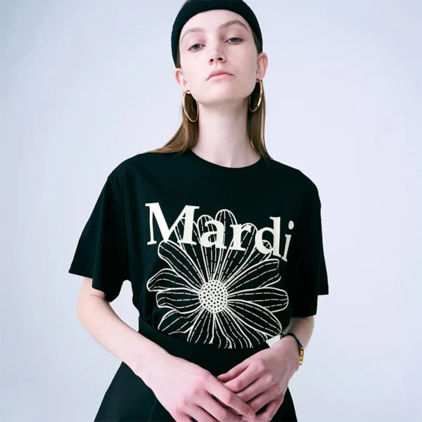 【IVE俞真/金高銀同款】(14色) MARDI MERCREDI - 經典花花基本款Tee (TSHIRT FLOWERMARDI)