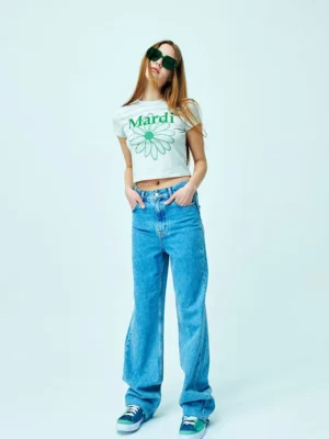 KOMM0002 – MARDI MERCREDI – 經典花花短款Cropped Tee (CROPPED TSHIRT FLOWERMARDI) (2)