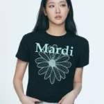 【金高銀同款】(4色) MARDI MERCREDI - 經典花花BLOSSOM短版Tee (SLIM TSHIRT FLOWERMARDI)