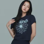 【金高銀同款】(4色) MARDI MERCREDI - 經典花花BLOSSOM短版Tee (SLIM TSHIRT FLOWERMARDI)