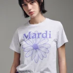 【金高銀同款】(4色) MARDI MERCREDI - 經典花花BLOSSOM短版Tee (SLIM TSHIRT FLOWERMARDI)