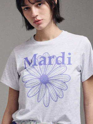 KOMM0004 – MARDI MERCREDI – 經典花花BLOSSOM短款Tee (SLIM TSHIRT FLOWERMARDI) (3)