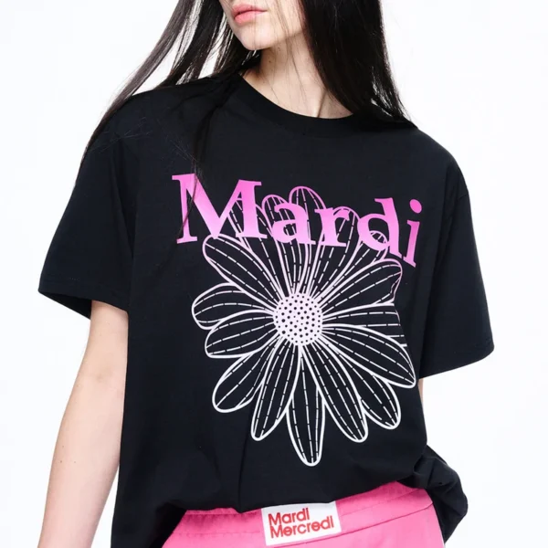 (2色) MARDI MERCREDI - 經典花花基本款漸變Tee (TSHIRT FLOWERMARDI GRADATION)