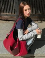 【📌型格窩釘】LETERIE Stud Buckle Reversible Shoulder Bag (3色)