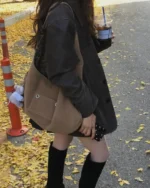 【秋冬麂皮款🍁】LETERIE Suede Buckle Reversible Shoulder Bag (3色)