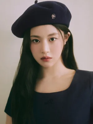 【高允貞同款】MFG Metal Circle Logo Wool Beret 金屬圓標羊毛貝雷畫家帽 (2色)