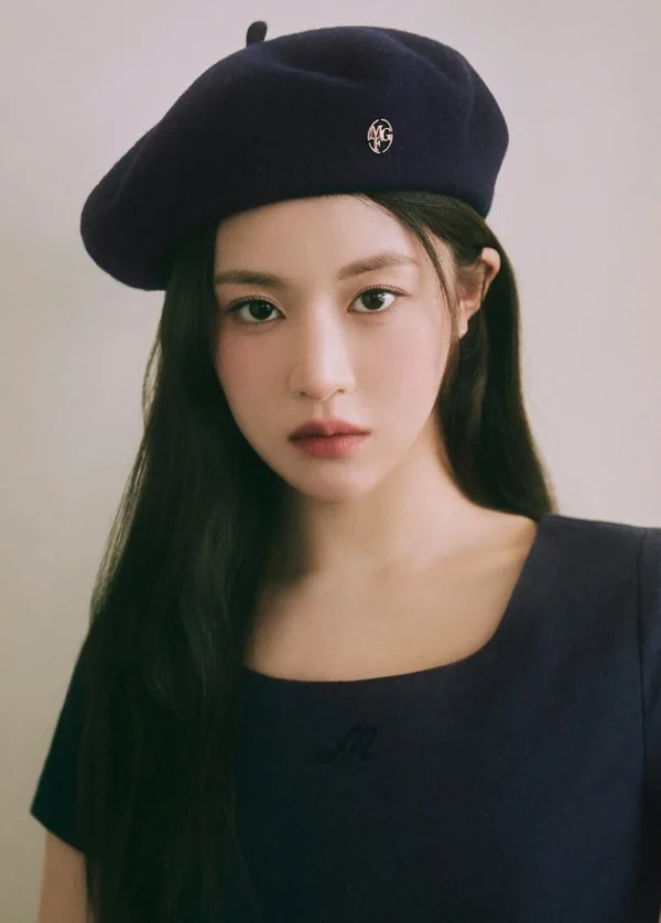 【高允貞同款】MFG Metal Circle Logo Wool Beret 金屬圓標羊毛貝雷畫家帽 (2色)