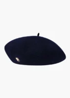 【高允貞同款】MFG Metal Circle Logo Wool Beret 金屬圓標羊毛貝雷畫家帽 (2色)