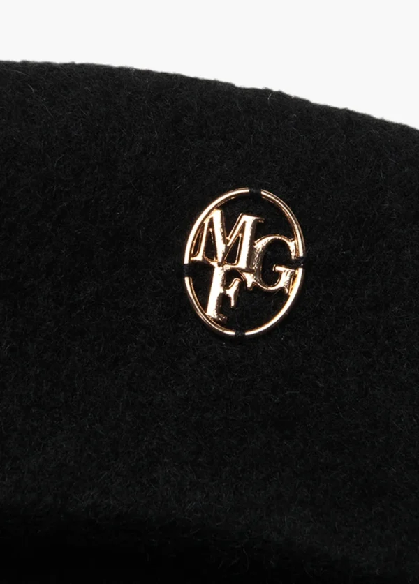 【高允貞同款】MFG Metal Circle Logo Wool Beret 金屬圓標羊毛貝雷畫家帽 (2色)