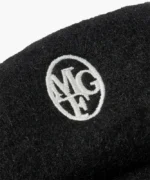 【高允貞同款】MFG Circle Logo Embroidery Wool Beret 刺繡圓標羊毛貝雷畫家帽 (2色)