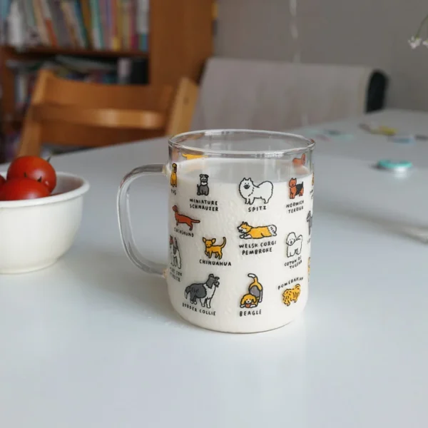 ZERO PER ZERO 韓國可愛手繪風玻璃杯🐕🐈