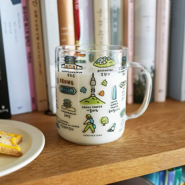 ZERO PER ZERO 韓國可愛手繪風玻璃杯🐕🐈