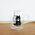 ZERO PER ZERO 韓國可愛手繪風玻璃杯🐕🐈