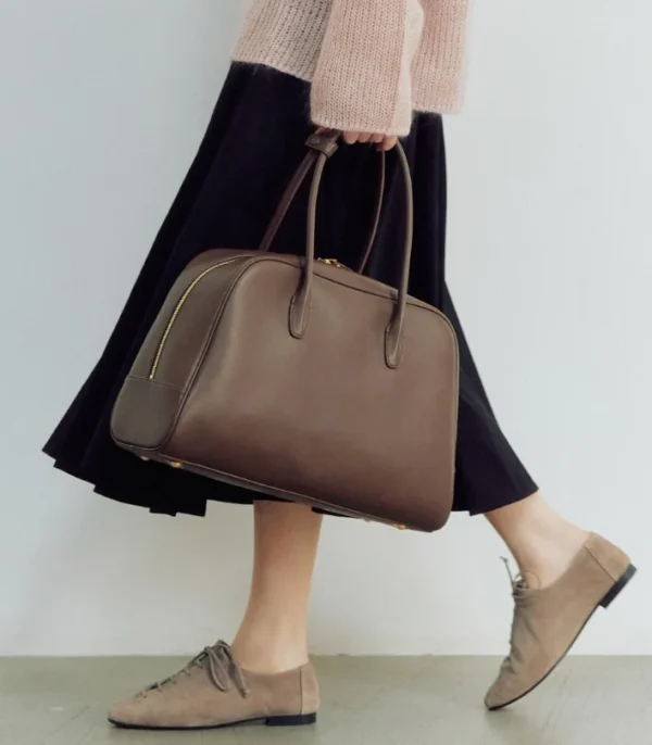 【超大容量⚡】KMR MUSEUM Cowhide Bowling Bag Large (6色)