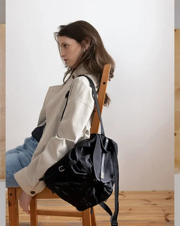 【大容量背包🖤】LOEUVRE Scarabee Backpack Medium (nylon ver.)