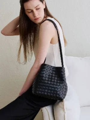 【法式簡約🇫🇷】MONOROW Juri 織紋水桶包 (4色)