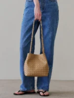 【法式簡約🇫🇷】MONOROW Juri 織紋水桶包 (4色)