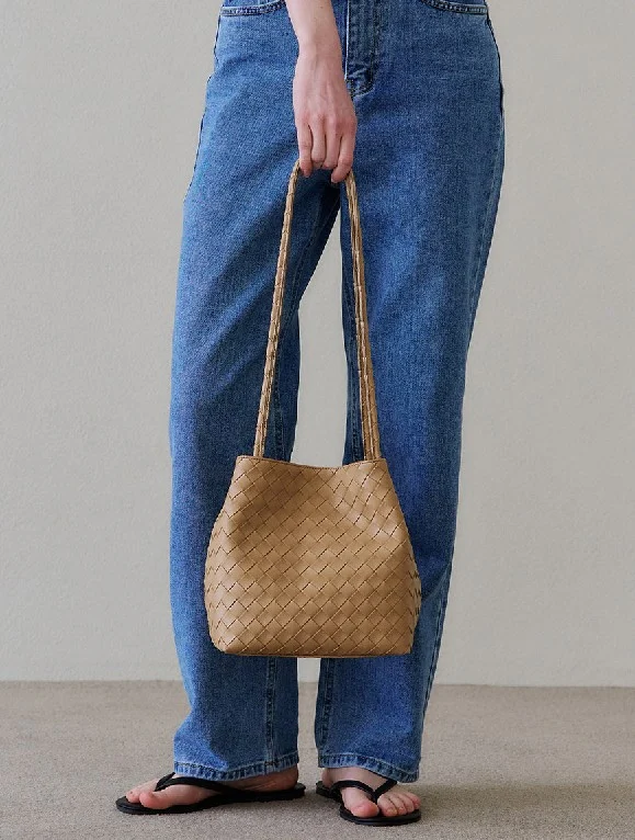 【法式簡約🇫🇷】MONOROW Juri 織紋水桶包 (4色)