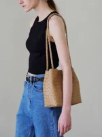 【法式簡約🇫🇷】MONOROW Juri 織紋水桶包 (4色)