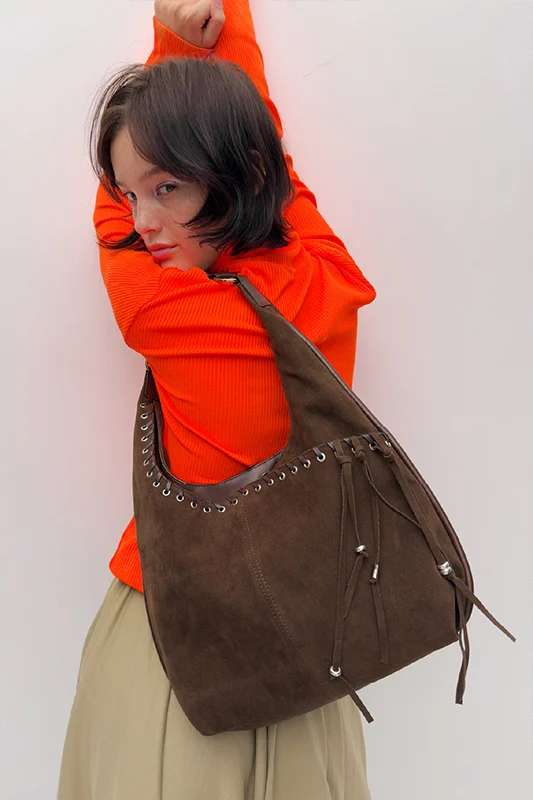 【麂皮流蘇🤠】 YEOMIM Medium Slash Hobo Bag (5色)