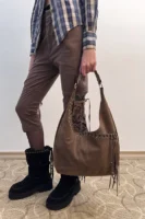 【麂皮流蘇🤠】 YEOMIM Medium Slash Hobo Bag (5色)