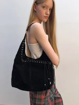 【麂皮流蘇🤠】 YEOMIM Medium Slash Hobo Bag (5色)