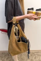 【麂皮流蘇🤠】 YEOMIM Medium Slash Hobo Bag (5色)